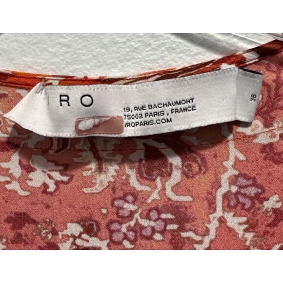 IRO Women’s Size 36 Size 4 Floral Print Lightweight Romper Boho Multi Color - Picture 5 of 9